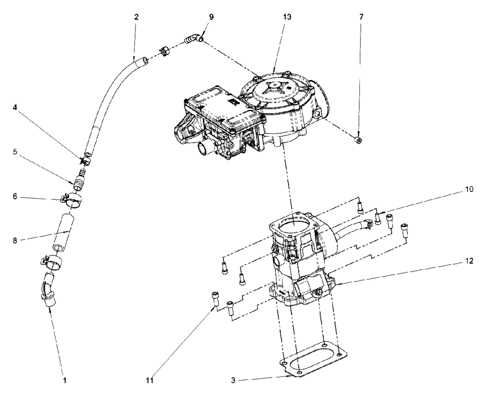 Engine Service Parts - Fuel Diagram and Parts List for 076138-00  Briggs and Stratton Generator